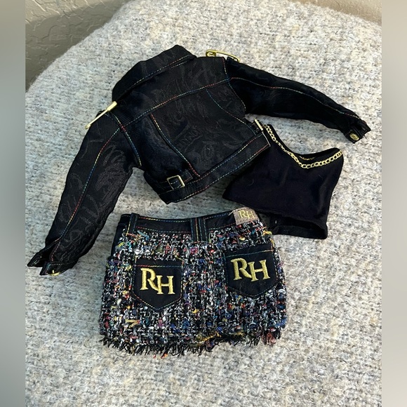 Rainbow High 24” Amaya Raine Doll Outfit•Jacket, Top &RH Tweed Skirt•Replacement - Picture 3 of 3